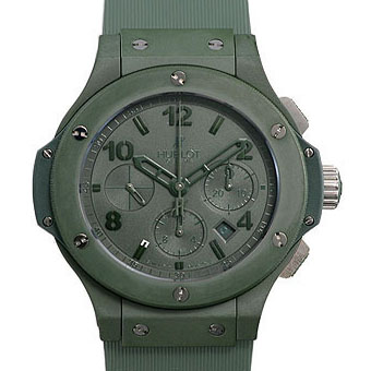 HUBLOT ウブロ ビッグバン コピー 301.GI.5290.RG オールグリーン クロノグラフ ブラックETA7750搭載